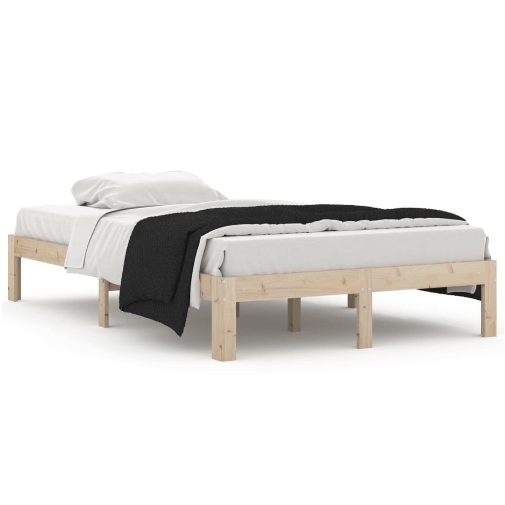 vidaXL Bed Frame without Mattress Solid Wood Pine 120x200cm