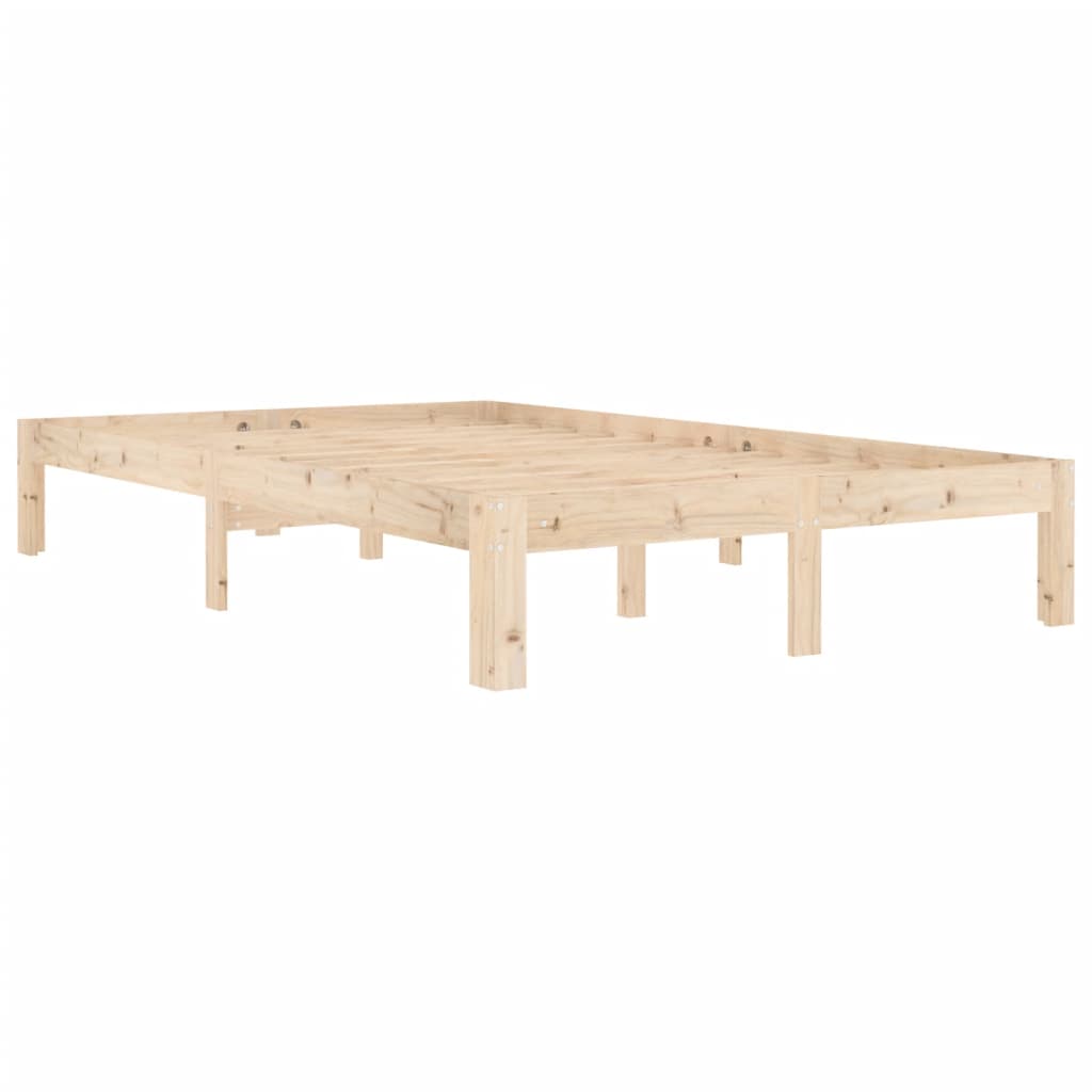 vidaXL Bed Frame without Mattress Solid Wood Pine 120x200cm