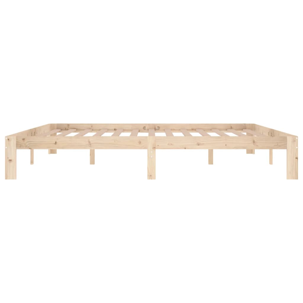Bed Frame without Mattress Solid Wood Pine 200x200cm