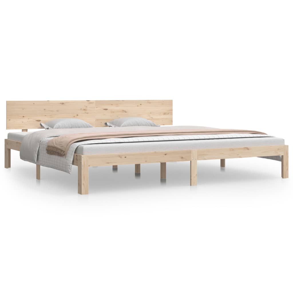 vidaXL Bed Frame without Mattress Solid Wood Pine 200x200cm