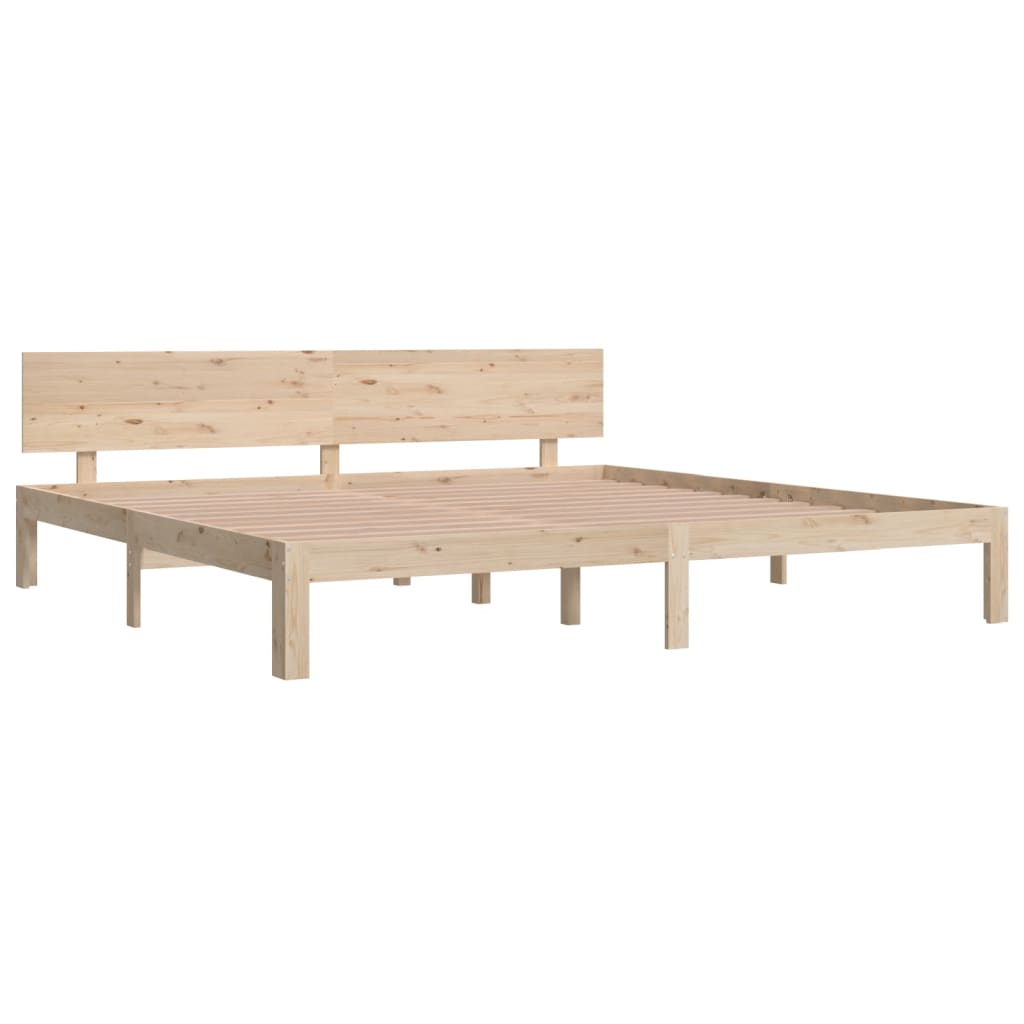 vidaXL Bed Frame without Mattress Solid Wood Pine 200x200cm