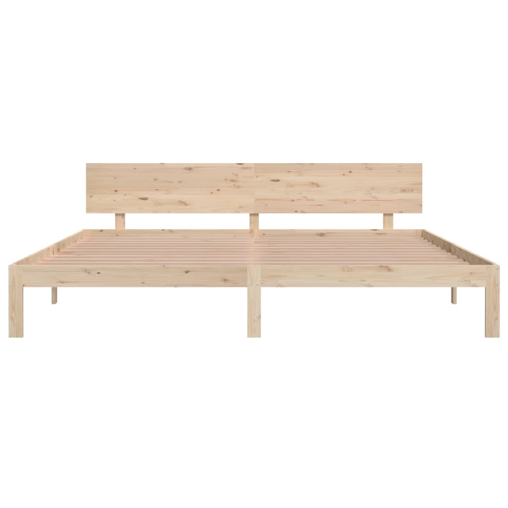 vidaXL Bed Frame without Mattress Solid Wood Pine 200x200cm