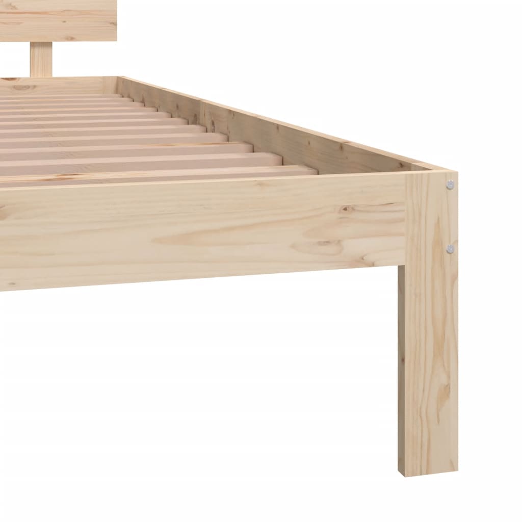 vidaXL Bed Frame without Mattress Solid Wood Pine 200x200cm