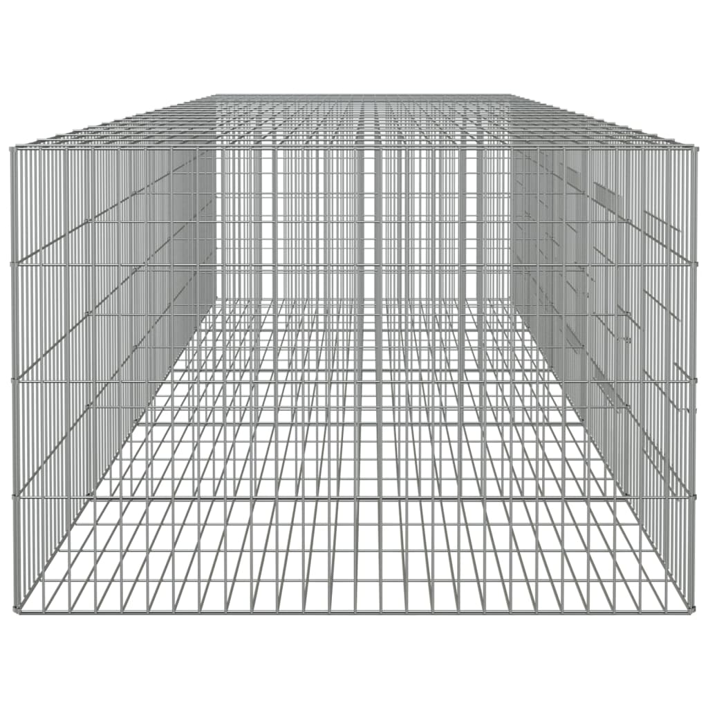 vidaXL 5-Panel Rabbit Cage 273x79x54 cm Galvanised Iron