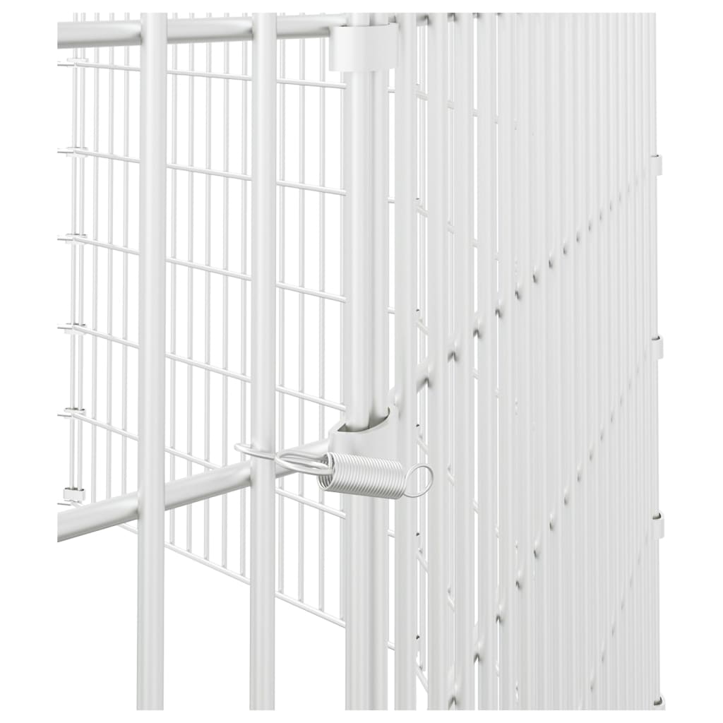 vidaXL Free Range Animal Enclosure 12-Panel 54x100 cm Galvanised Iron