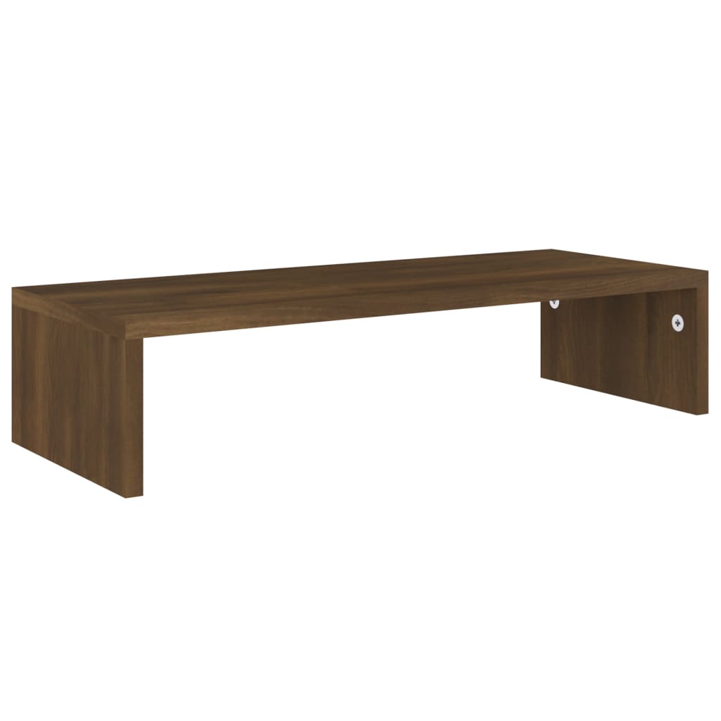 vidaXL Monitor Stand Brown Oak 60x23.5x12 cm Engineered Wood