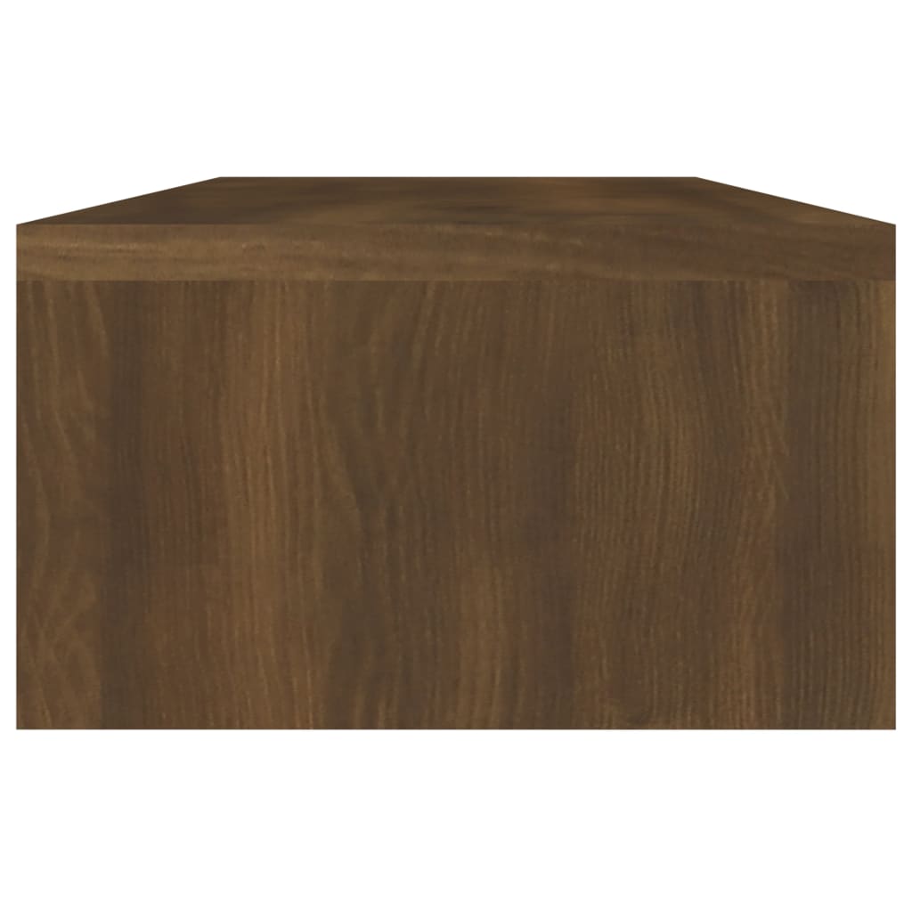 vidaXL Monitor Stand Brown Oak 60x23.5x12 cm Engineered Wood