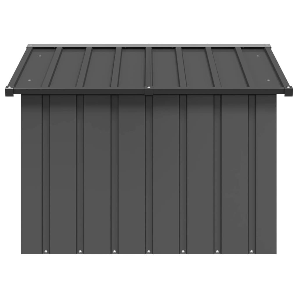 vidaXL Dog House Anthracite 116.5x103x81.5 cm Galvanised Steel