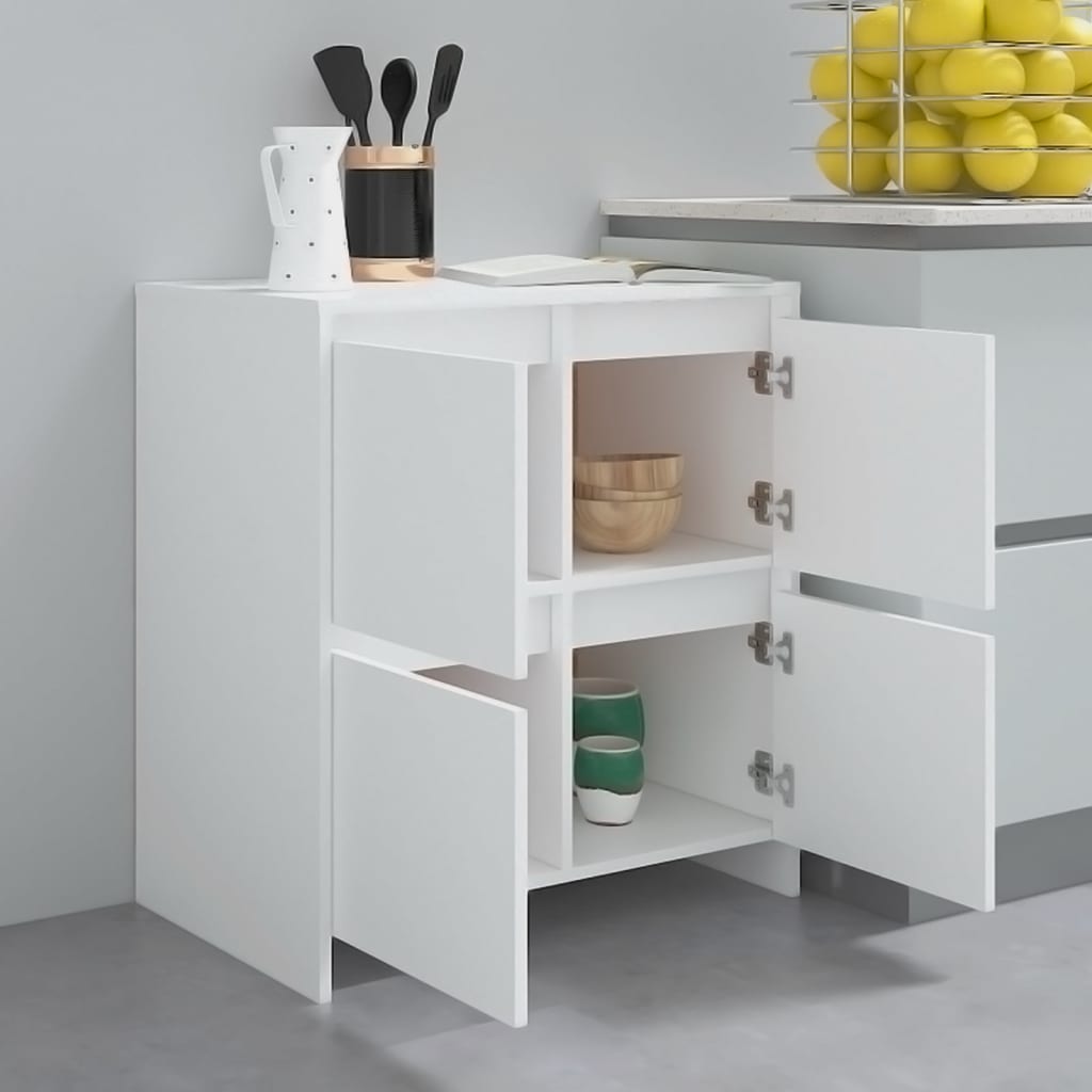 Sideboards 2 pcs White 70x41x75 cm Engineered Wood