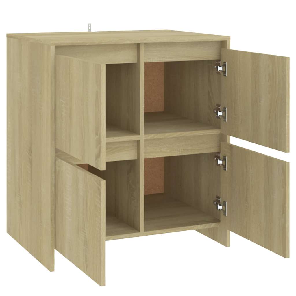 Sideboards 2 pcs Sonoma Oak 70x41x75 cm Engineered Wood