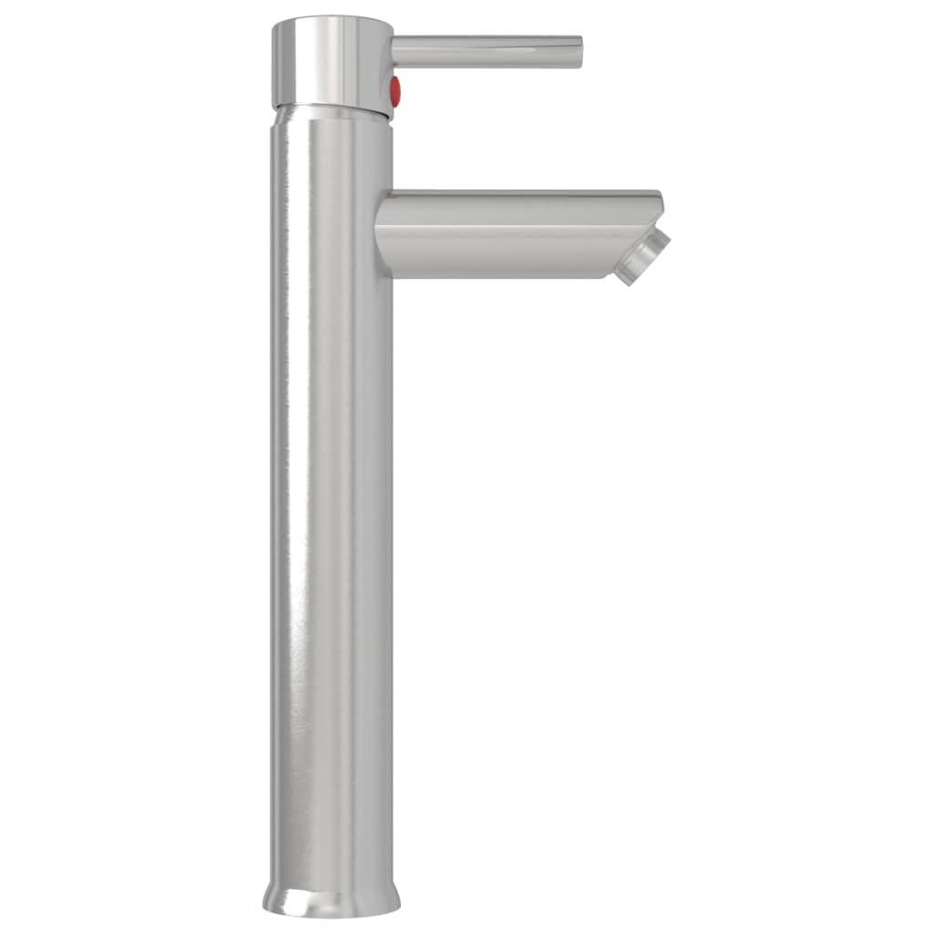 Bathroom Sink with Tap and Push Drain Brown Tempered Glass