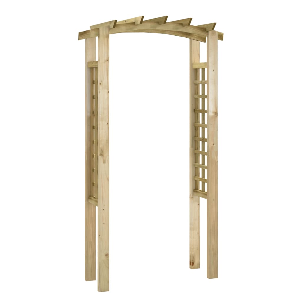 vidaXL Trellis Arch 110x60x210 cm Impregnated Solid Wood Pine