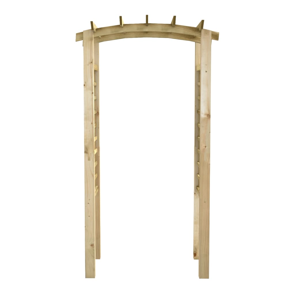 vidaXL Trellis Arch 110x60x210 cm Impregnated Solid Wood Pine