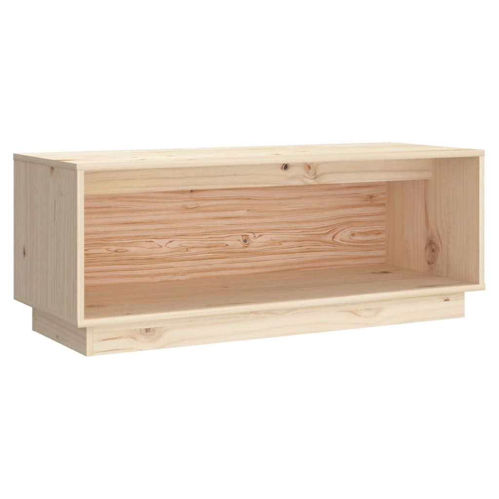 vidaXL TV Cabinet 90x35x35 cm Solid Wood Pine