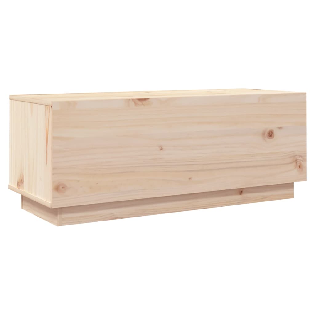 vidaXL TV Cabinet 90x35x35 cm Solid Wood Pine