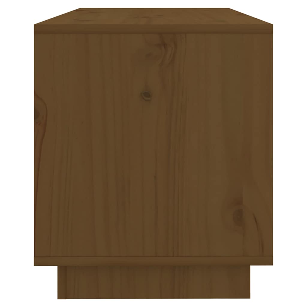 813842 vidaXL TV Cabinet Honey Brown 74x34x40 cm Solid Wood Pine