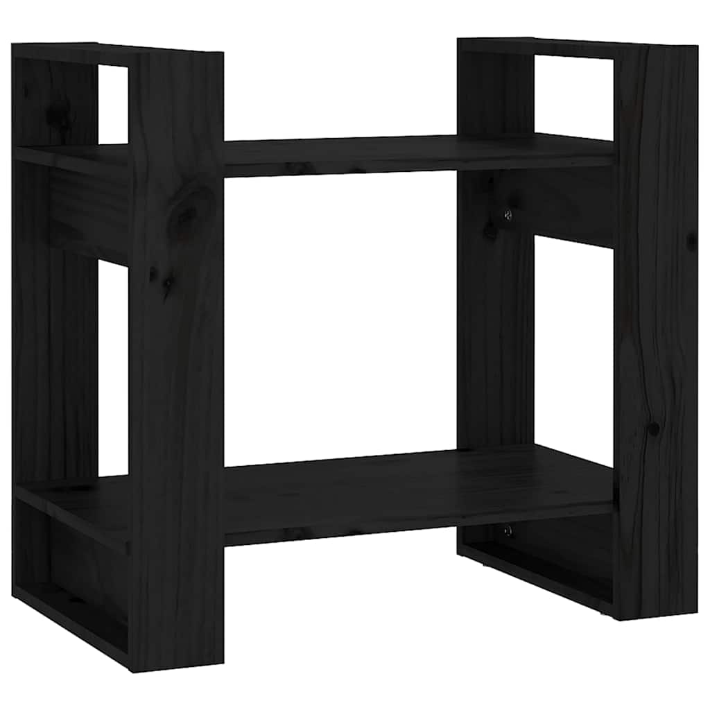 Book Cabinet | Black | Solid Pine Wood | Small | Book Cabinet