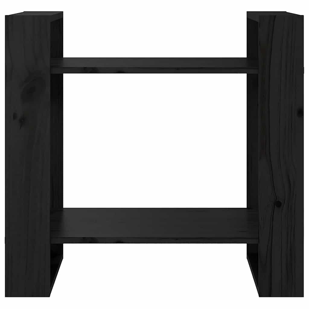 Book Cabinet | Black | Solid Pine Wood | Small | Book Cabinet