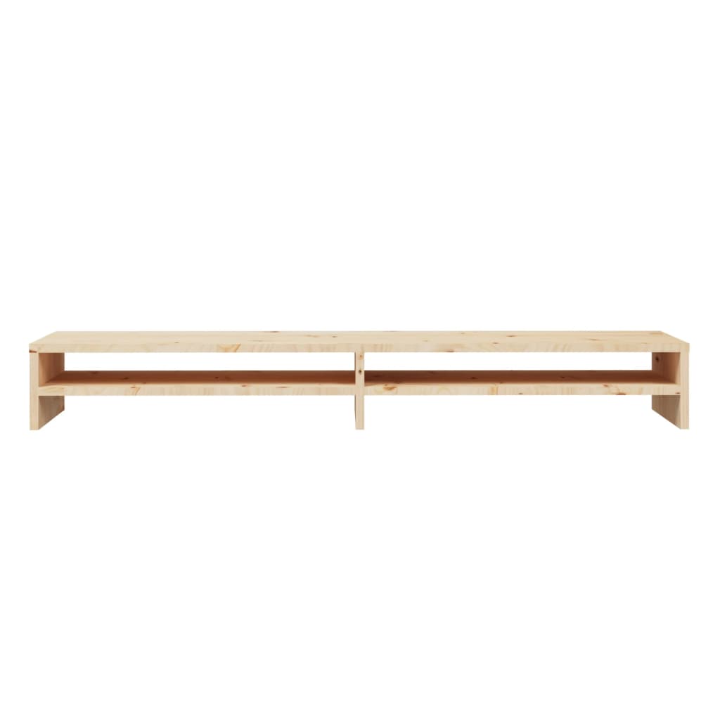 vidaXL Monitor Stand 100x24x13 cm Solid Wood Pine