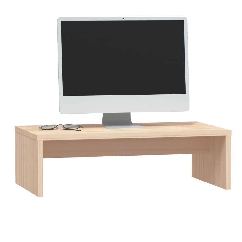 vidaXL Monitor Stand 50x27x15 cm Solid Wood Pine