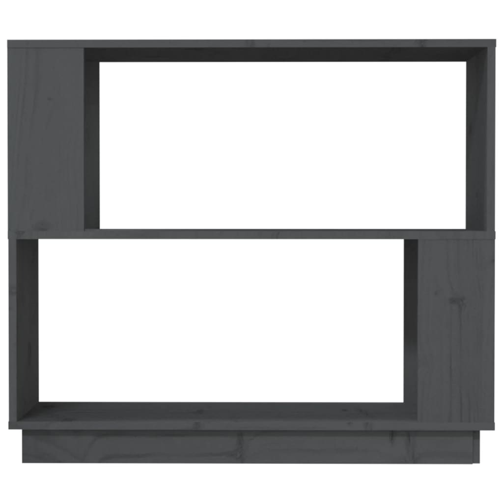 Book Cabinet/Room Divider Grey 80x25x70 cm Solid Wood Pine