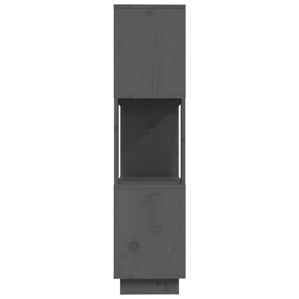 Book Cabinet/Room Divider Grey 80x25x101 cm Solid Wood Pine