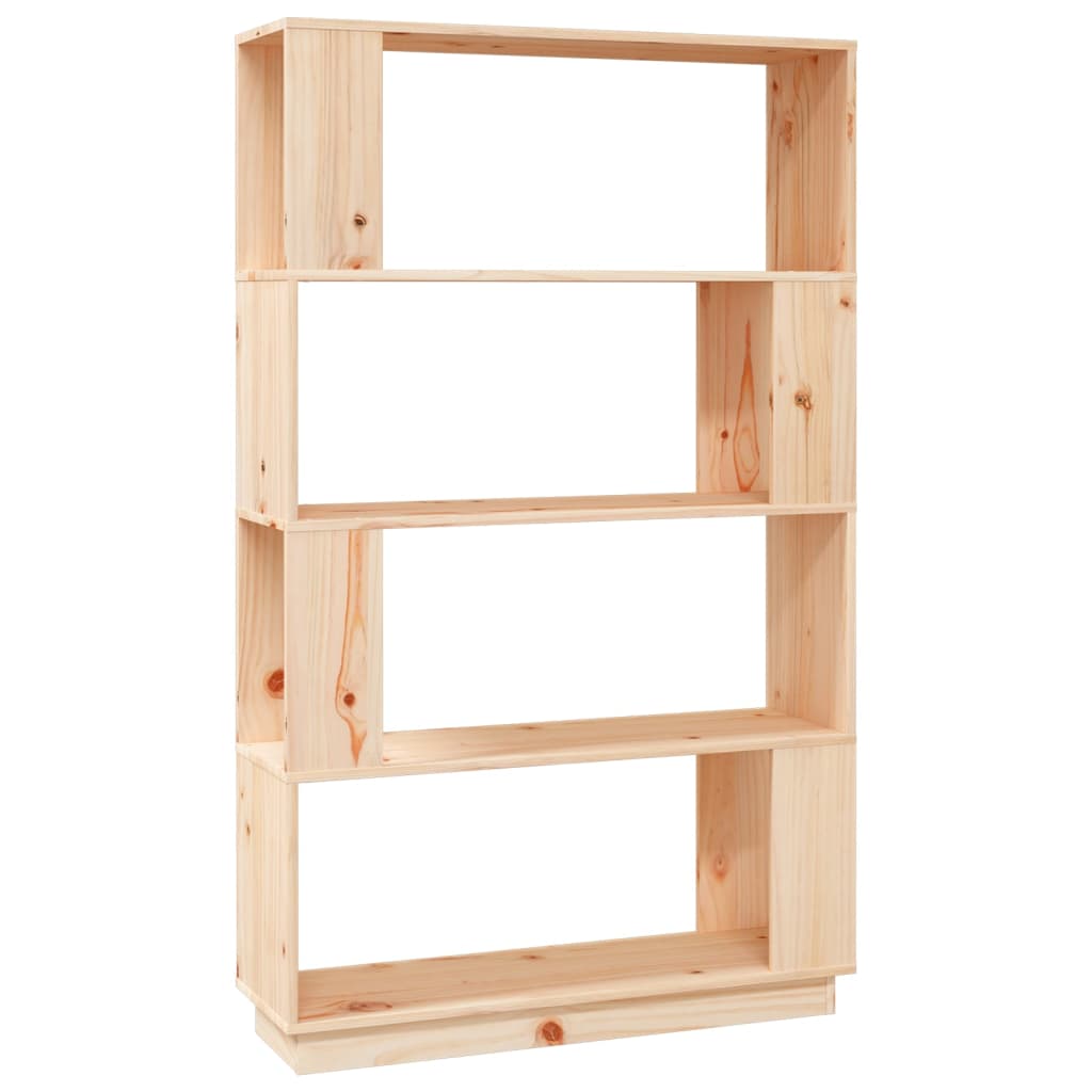 Book Cabinet | Natural wood | Solid pine wood | 80 x 25 x 132 cm
