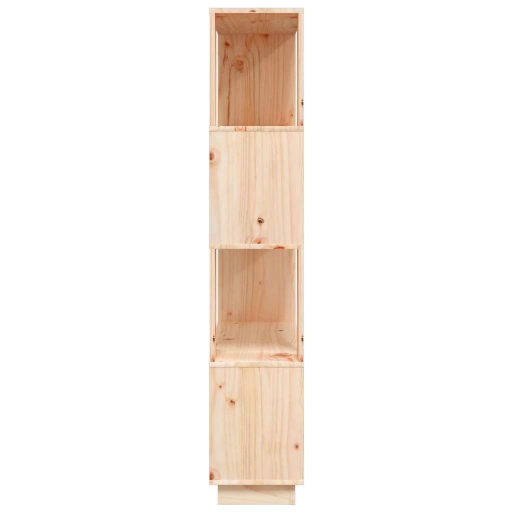 Book Cabinet | Natural wood | Solid pine wood | 80 x 25 x 132 cm