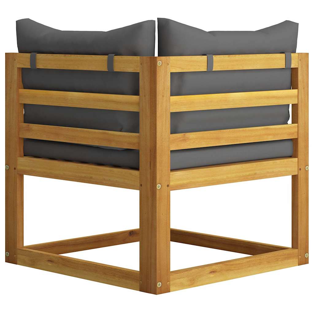2-seater Garden Bench with Dark Grey Cushions (UK/IE/FI/NO only)