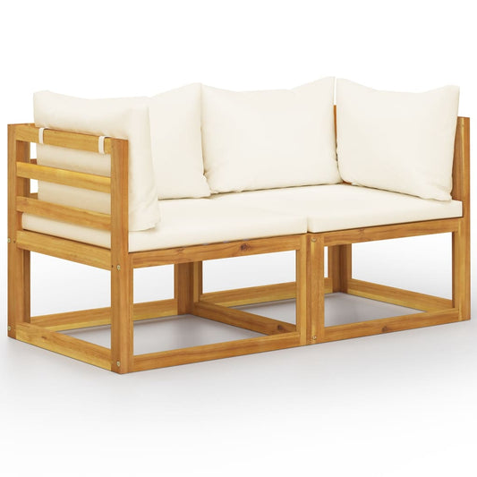 Garden Bench | Cream white and wood