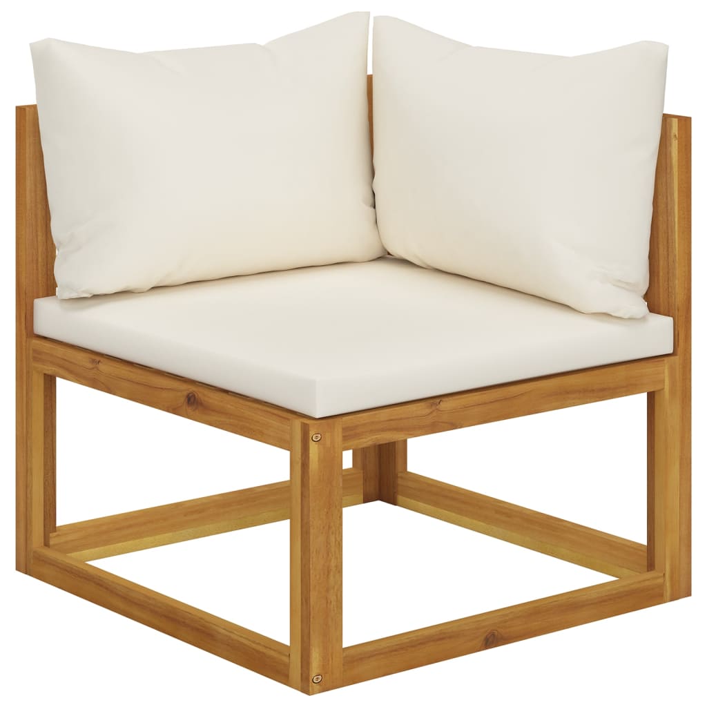 Garden Bench | Cream white and wood