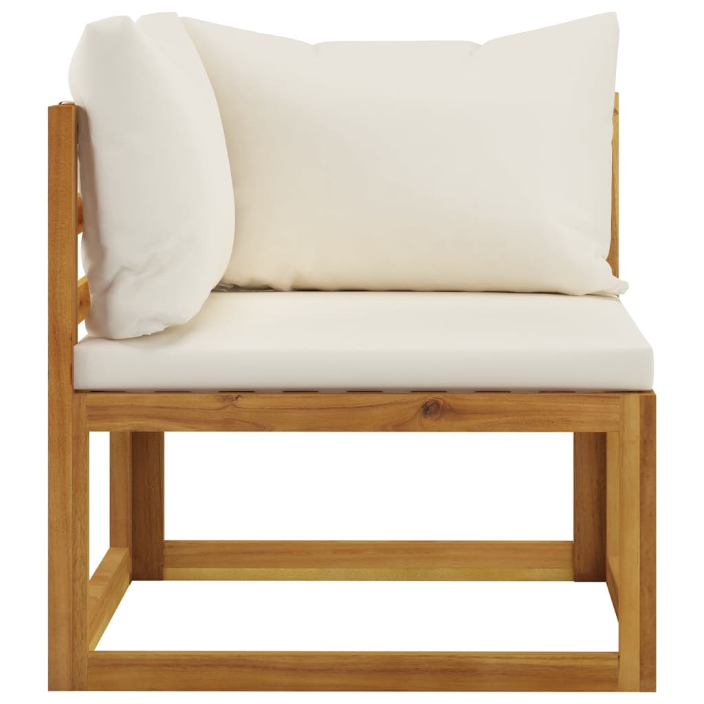 Garden Bench | Cream white and wood