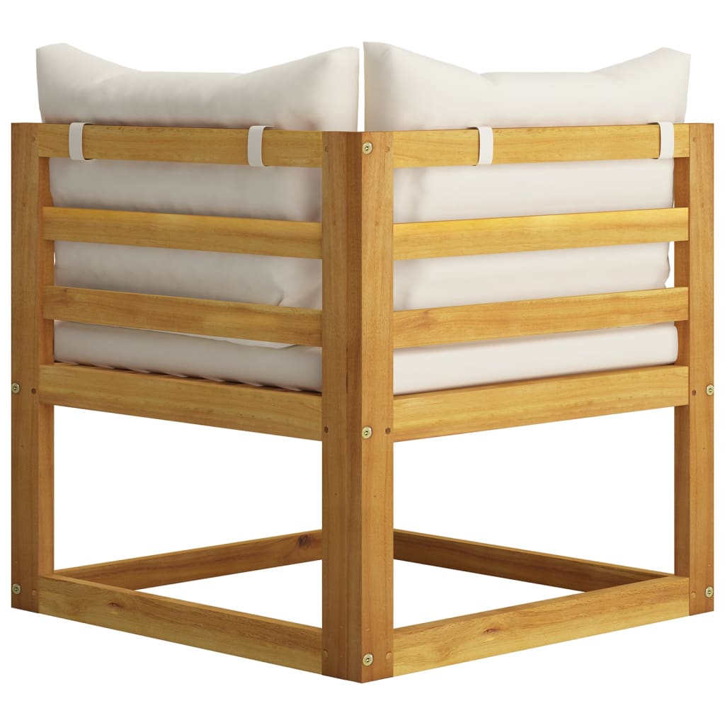 Garden Bench | Cream white and wood