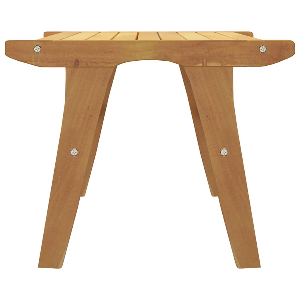 Garden Chair with Footrest Solid Wood Teak