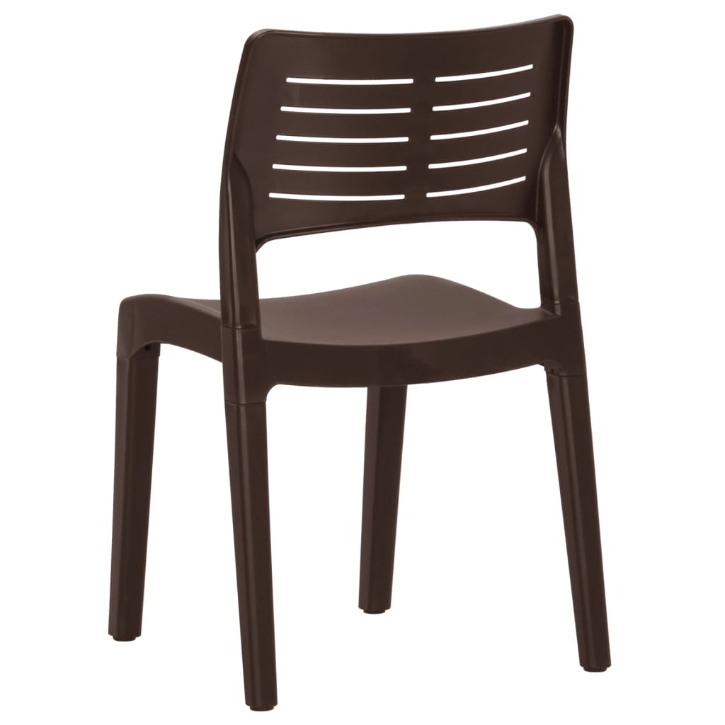 Garden Chair | Set of 2 | Mocha | Polypropylene | Standard | Ergonomic
