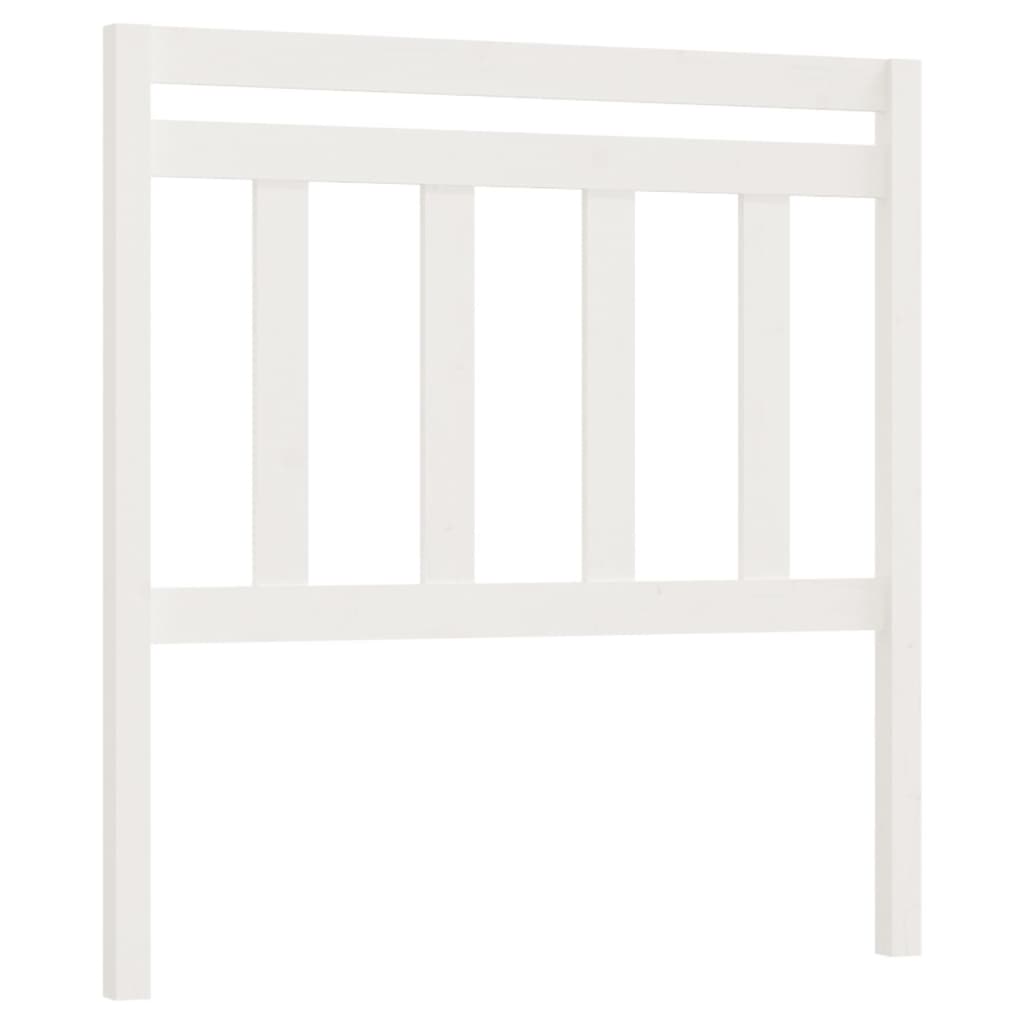 vidaXL Bed Headboard White 106x4x100 cm Solid Wood Pine