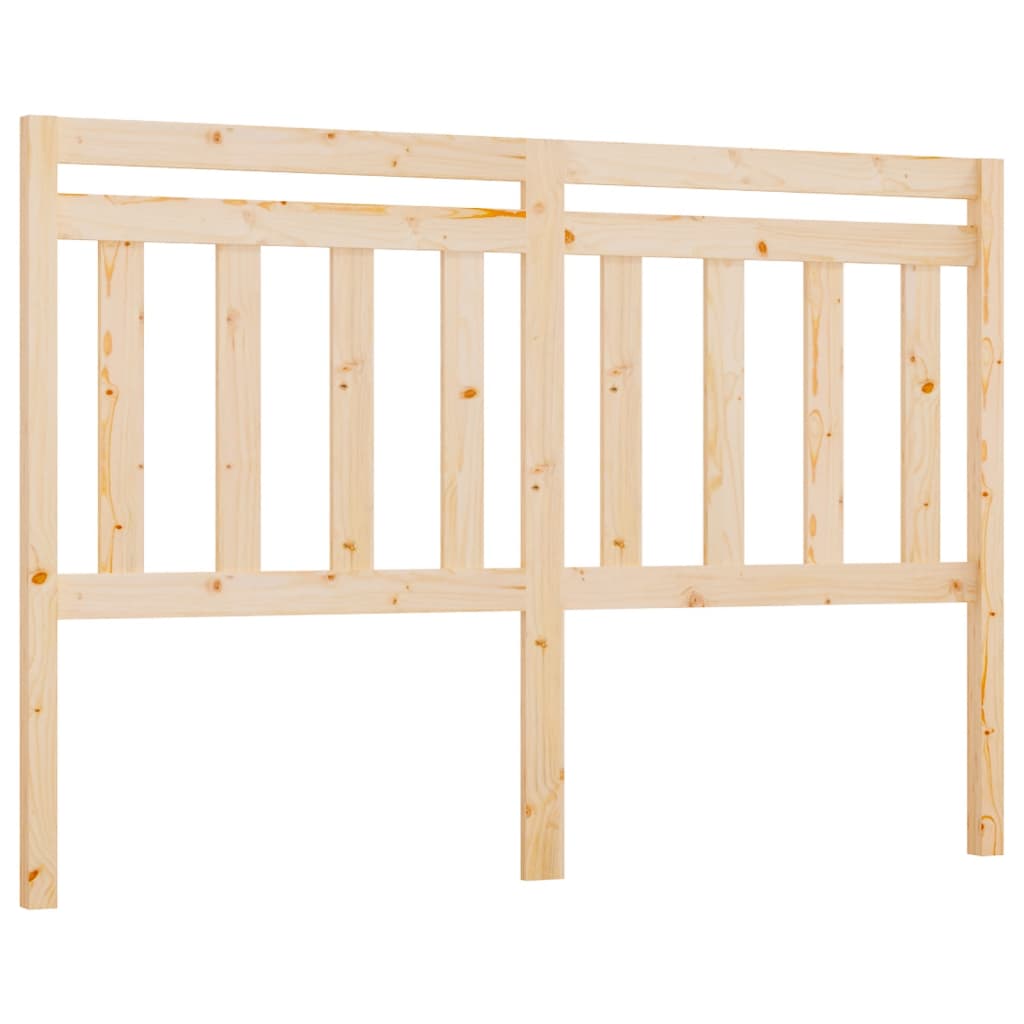 vidaXL Bed Headboard 146x4x100 cm Solid Wood Pine