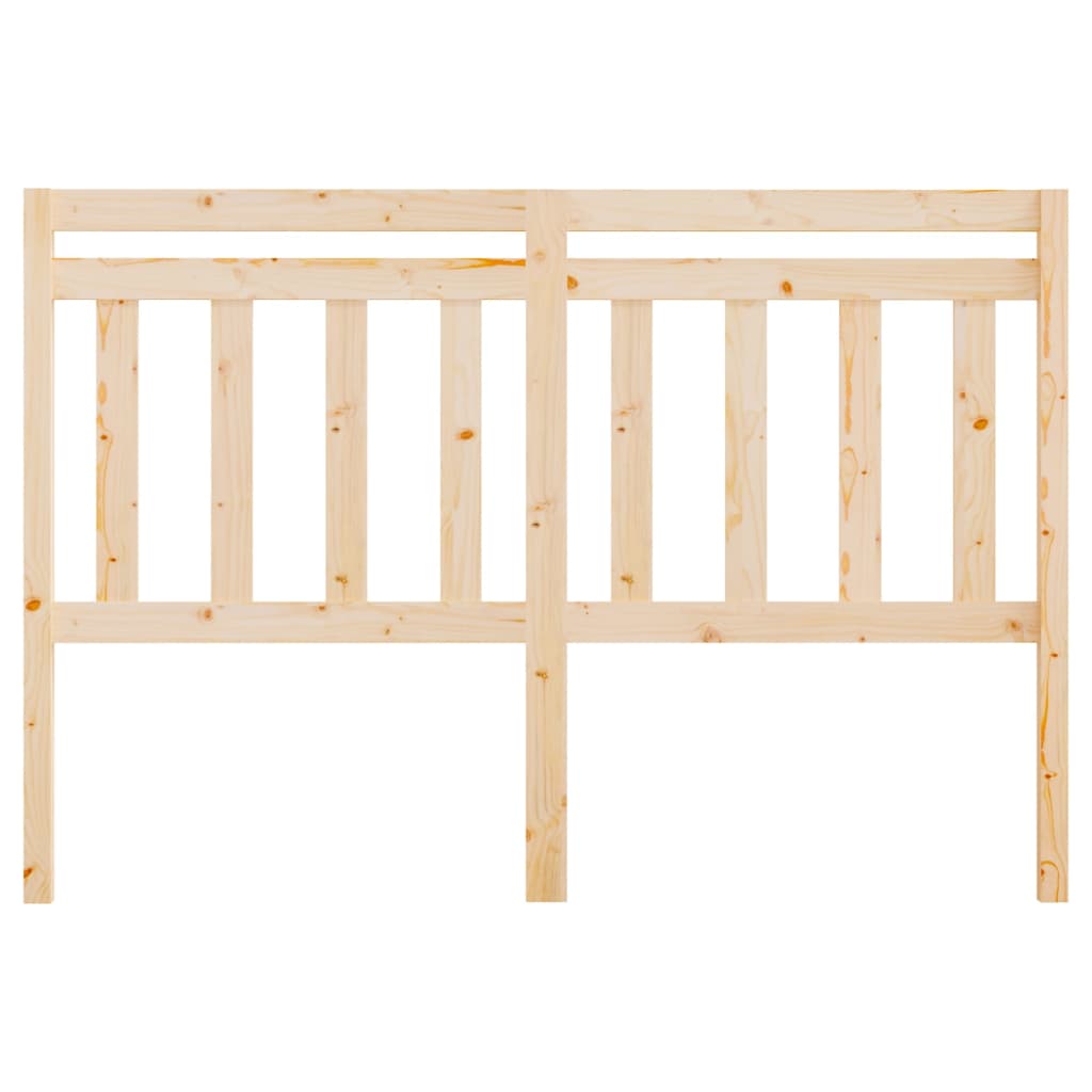 vidaXL Bed Headboard 146x4x100 cm Solid Wood Pine