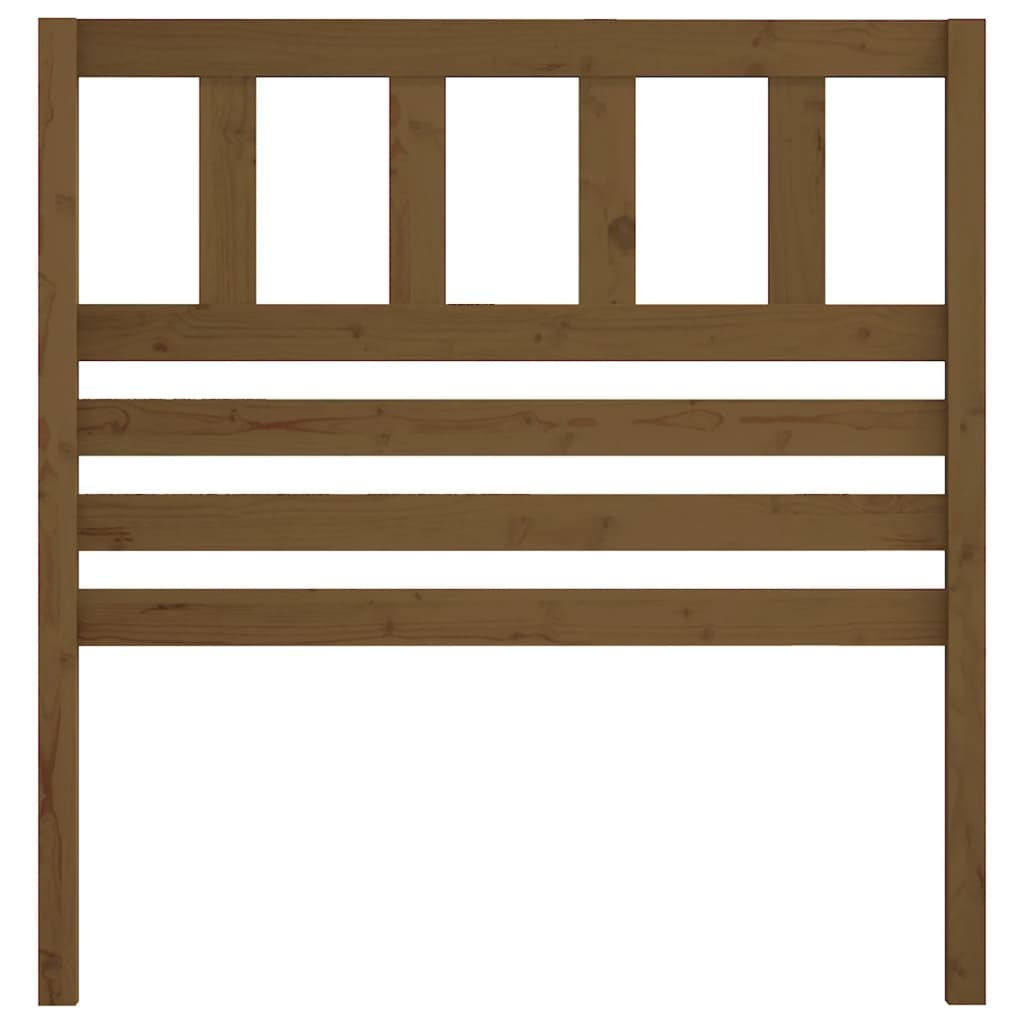 Bed Headboard Honey Brown 106x4x100 cm Solid Wood Pine
