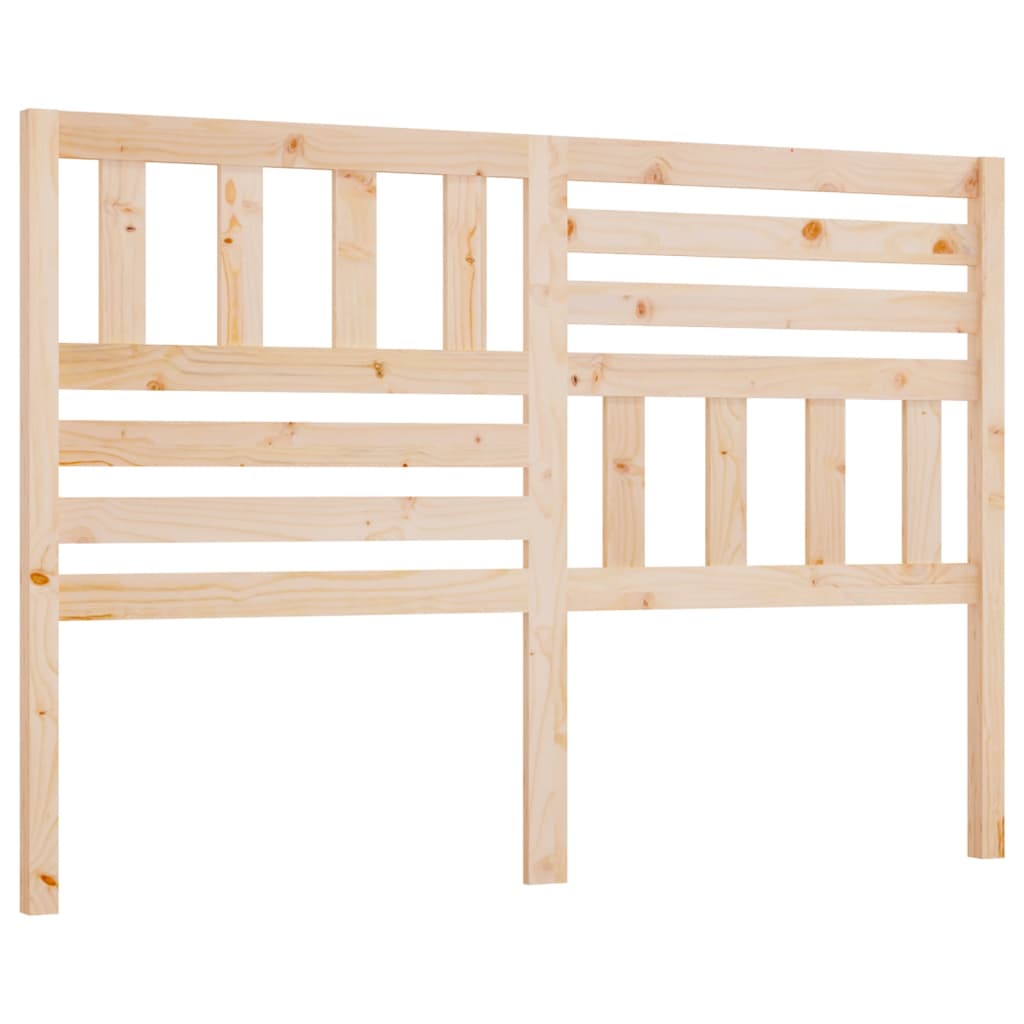 vidaXL Bed Headboard 126x4x100 cm Solid Wood Pine