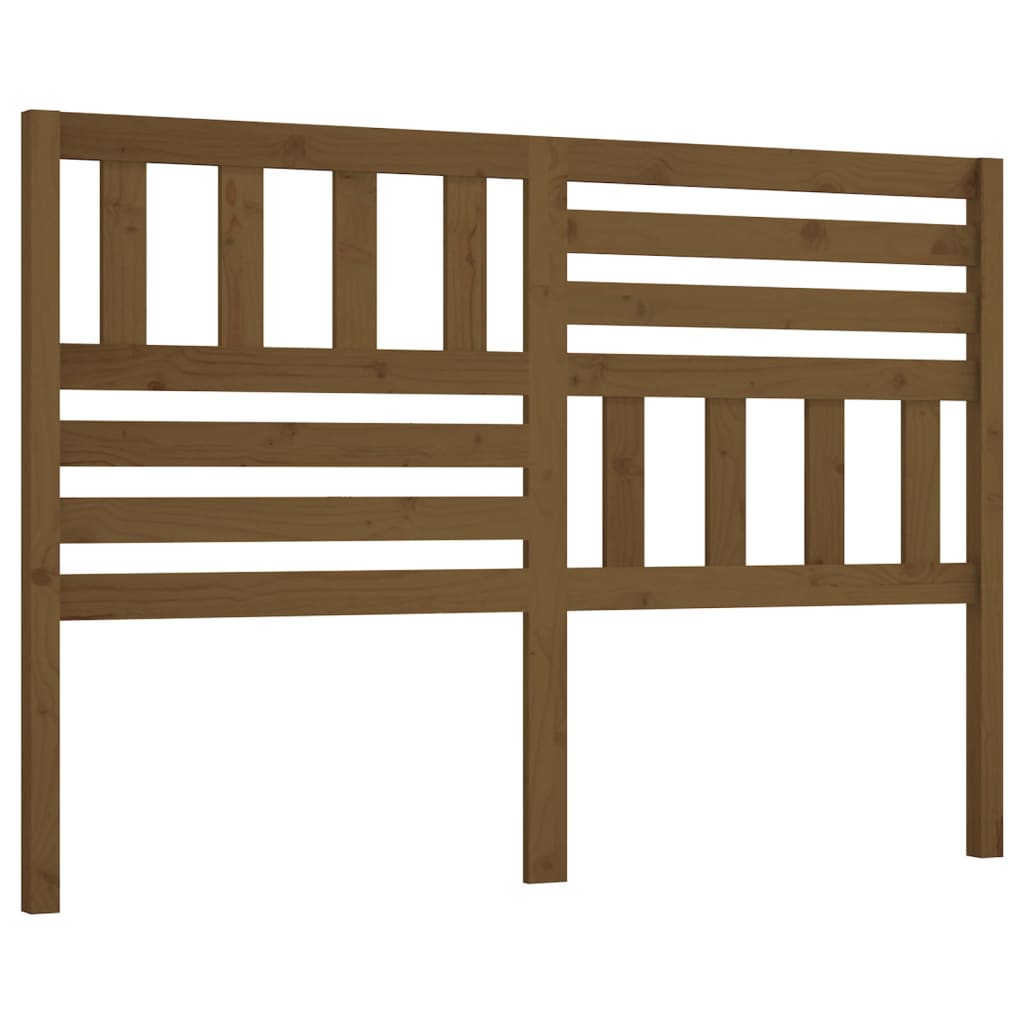 Bed Headboard Honey Brown 146x4x100 cm Solid Wood Pine