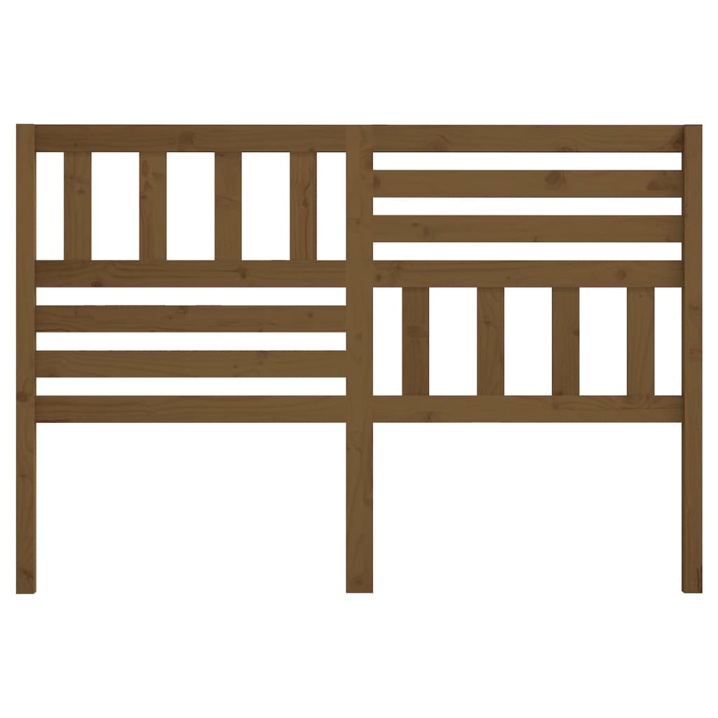 Bed Headboard Honey Brown 146x4x100 cm Solid Wood Pine