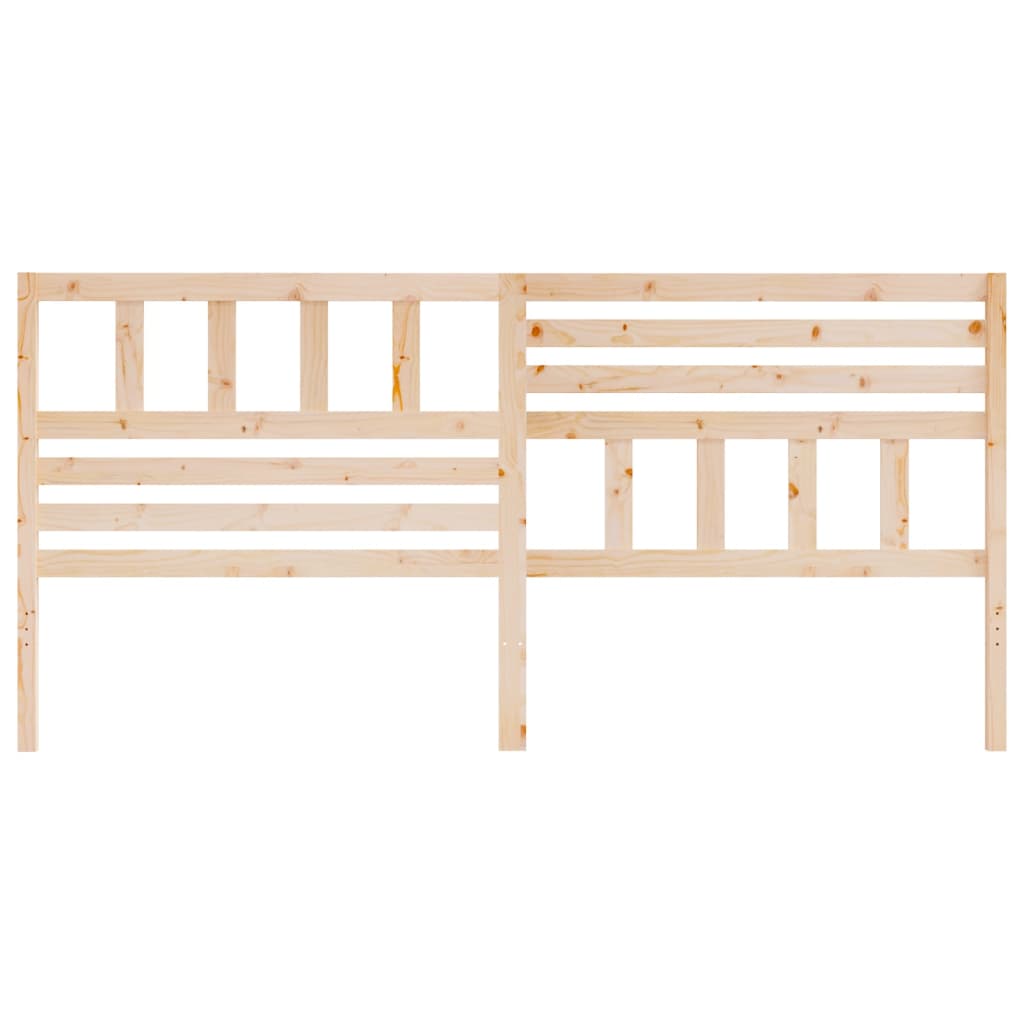 vidaXL Bed Headboard 186x4x100 cm Solid Wood Pine