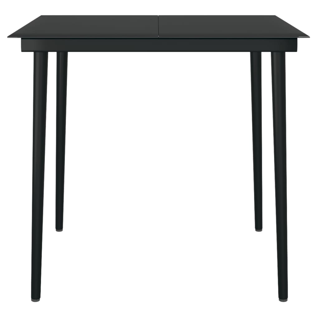 Dining Set | Black | Steel | Medium | Durable | Garden Dining Set