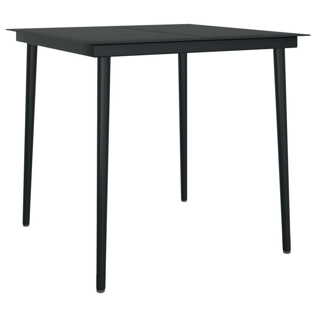 Dining Set | Black | Powder-coated steel | Medium
