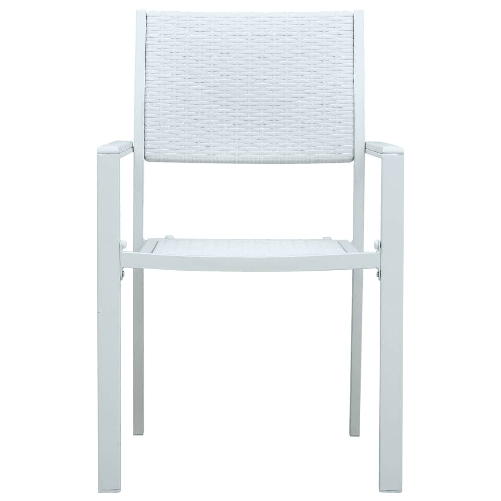 5 Piece Garden Dining Set White