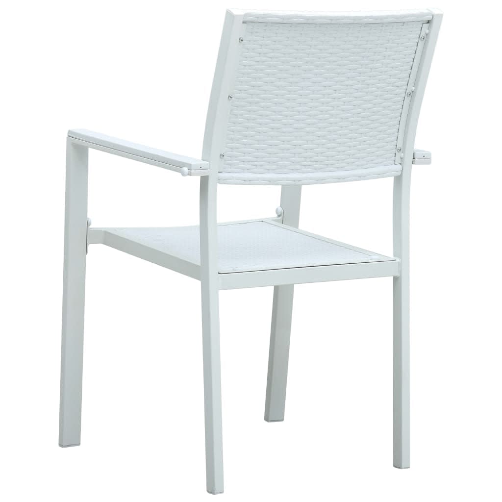 5 Piece Garden Dining Set White