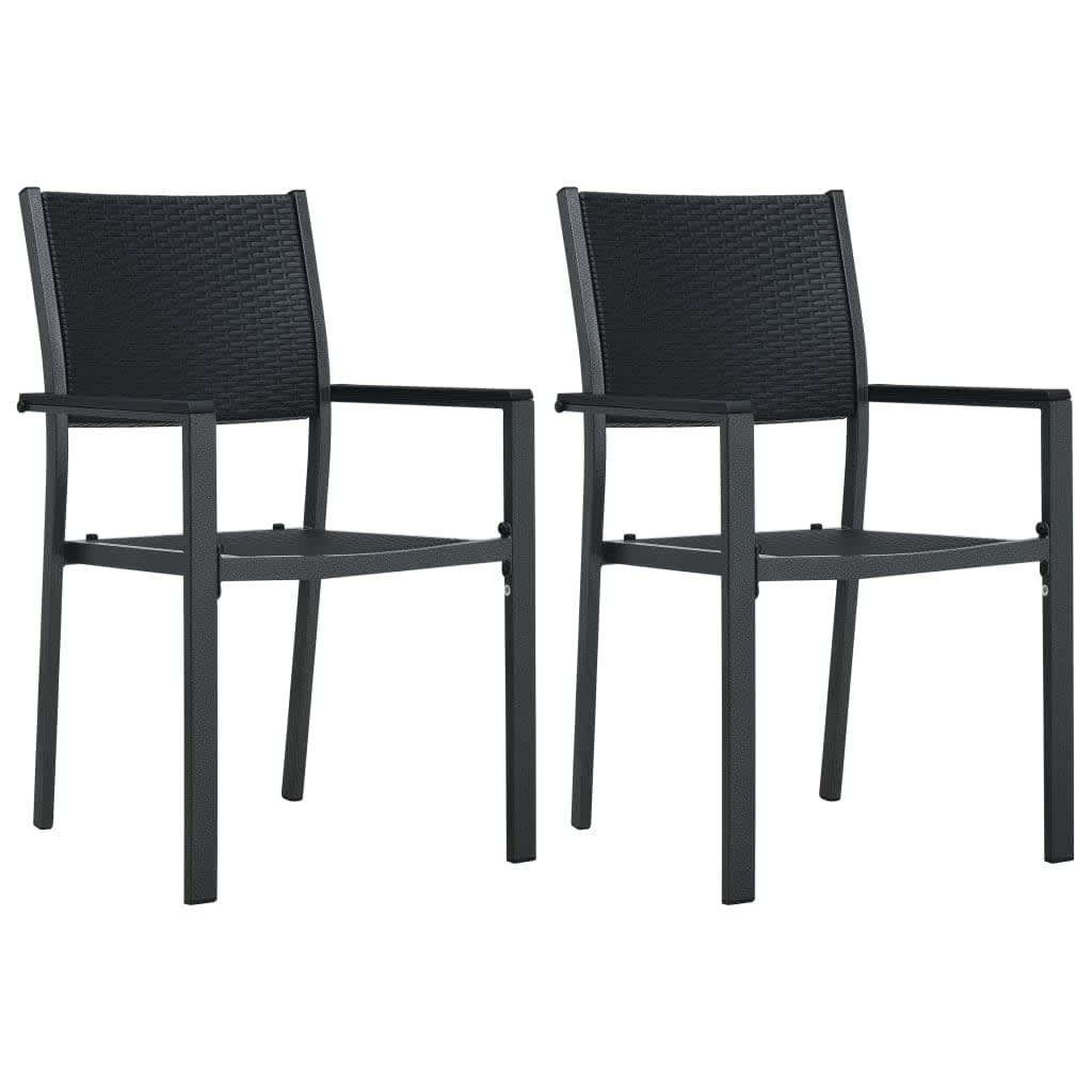 Garden Dining Set | Black | Powder-Coated Steel | Standard | Durable