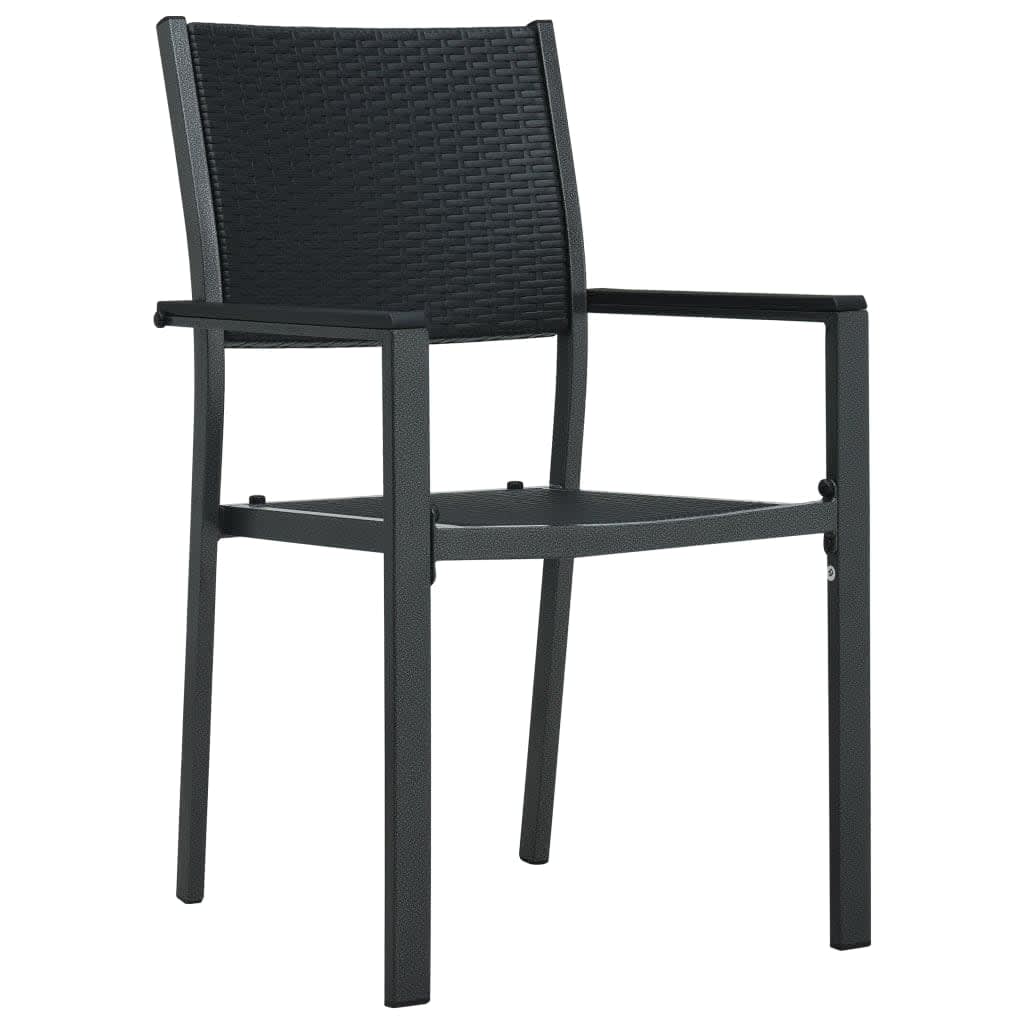 Garden Dining Set | Black | Powder-Coated Steel | Standard | Durable
