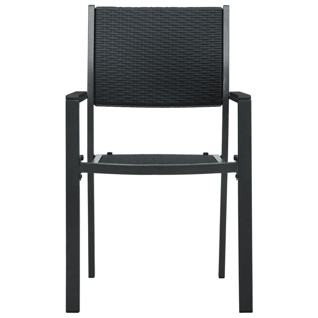 Garden Dining Set | Black | Powder-Coated Steel | Standard | Durable